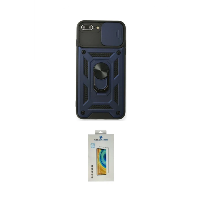 ieg™ iPhone 7 Plus Kılıf Ahenk Klasik - Beyaz Polymer Nano Ekran Koruyucu