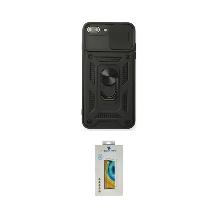 ieg™ iPhone 7 Plus Kılıf Ahenk Klasik - Beyaz Polymer Nano Ekran Koruyucu