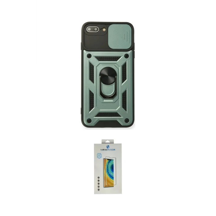 ieg™ iPhone 7 Plus Kılıf Ahenk Klasik - Beyaz Polymer Nano Ekran Koruyucu
