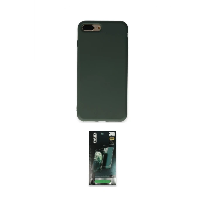 ieg™ iPhone 7 Plus Kılıf Ahenk Serisi - Şeffaf 360 Full Body Arka Koruyucu