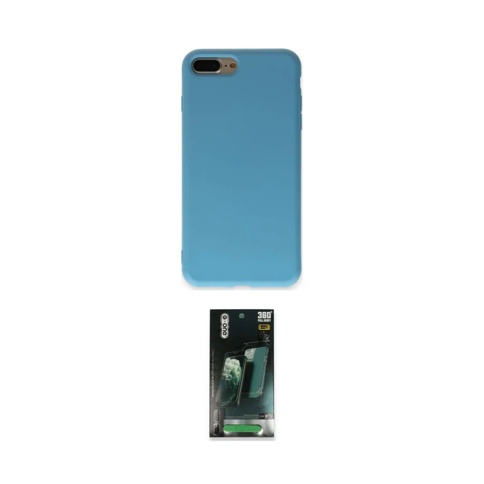 ieg™ iPhone 7 Plus Kılıf Ahenk Serisi - Şeffaf 360 Full Body Arka Koruyucu