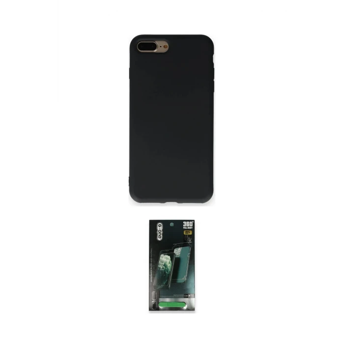 ieg™ iPhone 7 Plus Kılıf Ahenk Serisi - Şeffaf 360 Full Body Arka Koruyucu