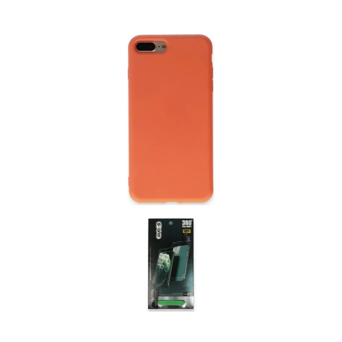ieg™ iPhone 7 Plus Kılıf Ahenk Serisi - Şeffaf 360 Full Body Arka Koruyucu