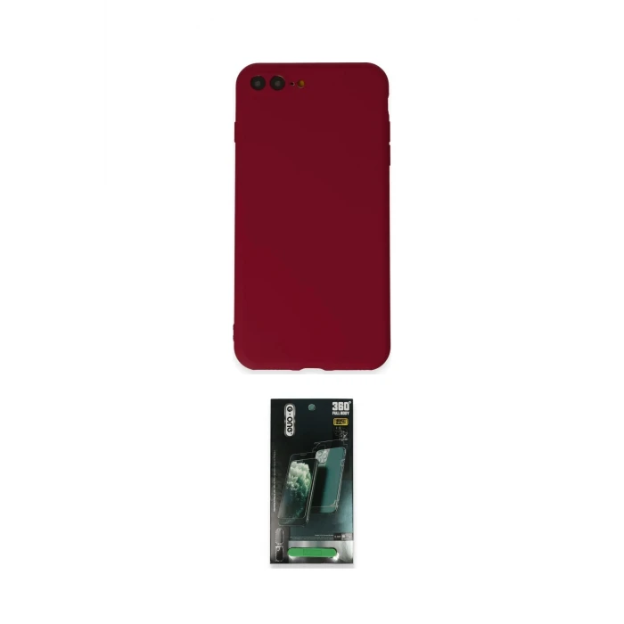 ieg™ iPhone 7 Plus Kılıf Kozmos Yansıma Özel Seri - Şeffaf 360 Full Body Arka Koruyucu