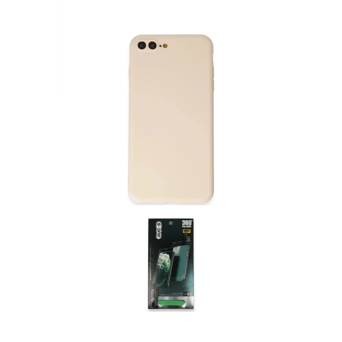 ieg™ iPhone 7 Plus Kılıf Kozmos Yansıma Özel Seri - Şeffaf 360 Full Body Arka Koruyucu