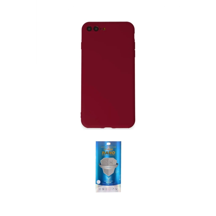 ieg™ iPhone 7 Plus Kılıf Kozmos Yansıma Özel Seri - Şeffaf Royal Nano Ekran Koruyucu