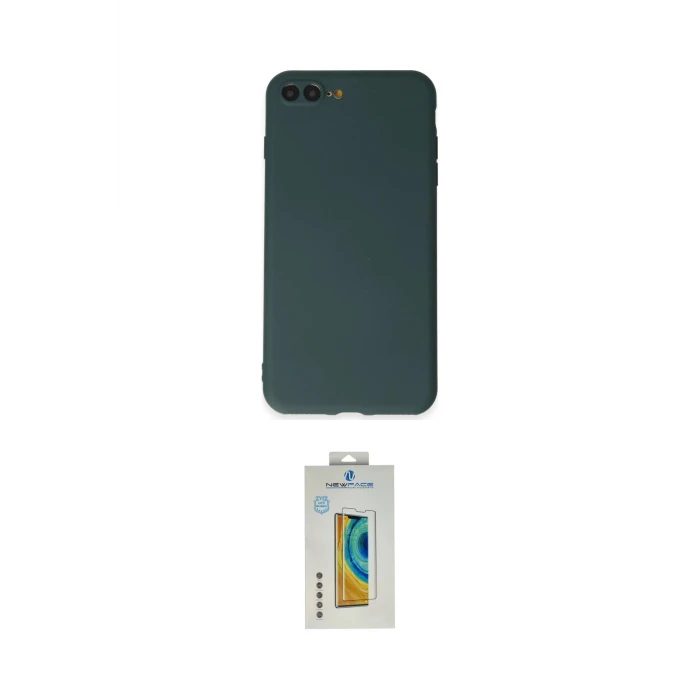 ieg™ iPhone 7 Plus Kılıf Kozmos Yansıma Özel Seri - Siyah Polymer Nano Ekran Koruyucu