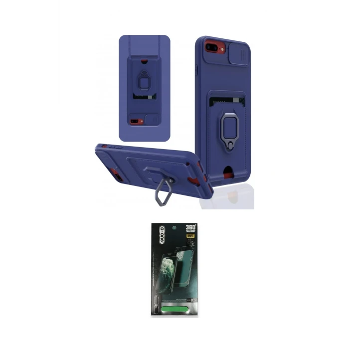 ieg™ iPhone 7 Plus Kılıf Vadi Form Prime - Şeffaf 360 Full Body Arka Koruyucu