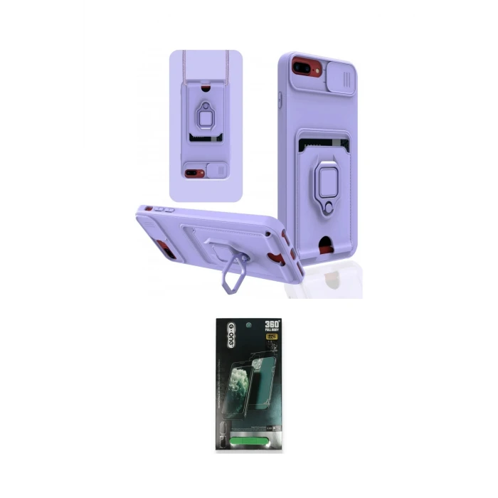 ieg™ iPhone 7 Plus Kılıf Vadi Form Prime - Şeffaf 360 Full Body Arka Koruyucu