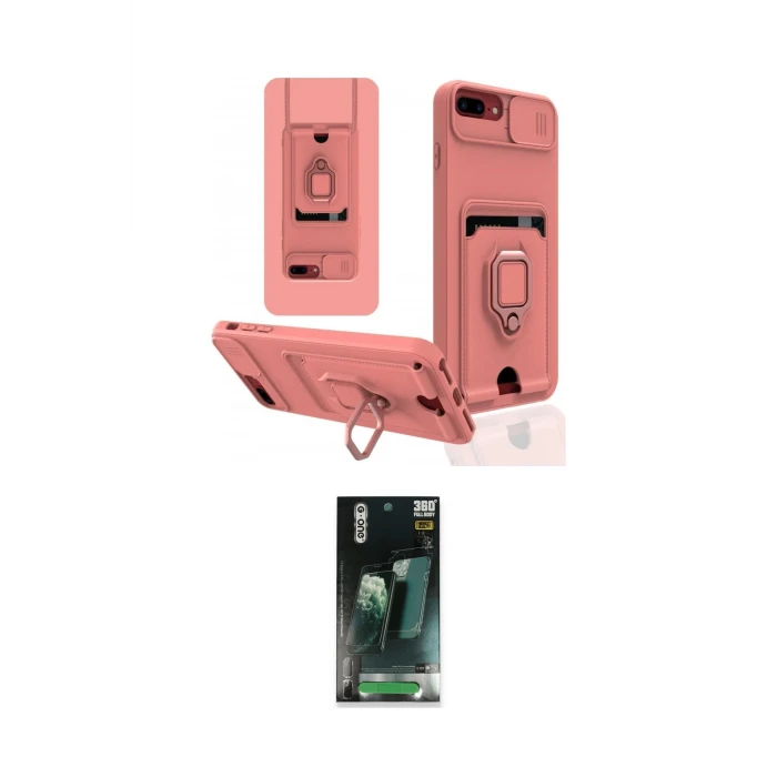 ieg™ iPhone 7 Plus Kılıf Vadi Form Prime - Şeffaf 360 Full Body Arka Koruyucu