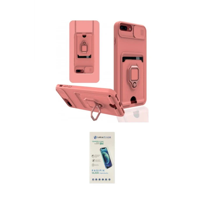ieg™ iPhone 7 Plus Kılıf Vadi Form Prime - Şeffaf Pasifik Cam Ekran Koruyucu