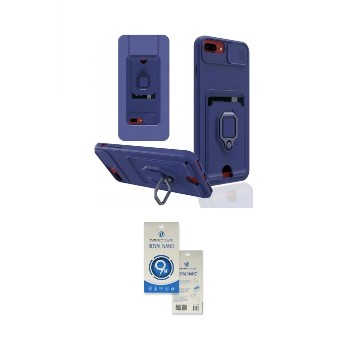 ieg™ iPhone 7 Plus Kılıf Vadi Form Prime - Şeffaf Royal Nano Ekran Koruyucu