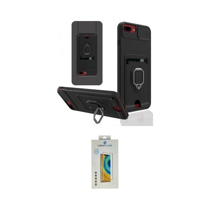 ieg™ iPhone 7 Plus Kılıf Vadi Form Prime - Siyah Polymer Nano Ekran Koruyucu