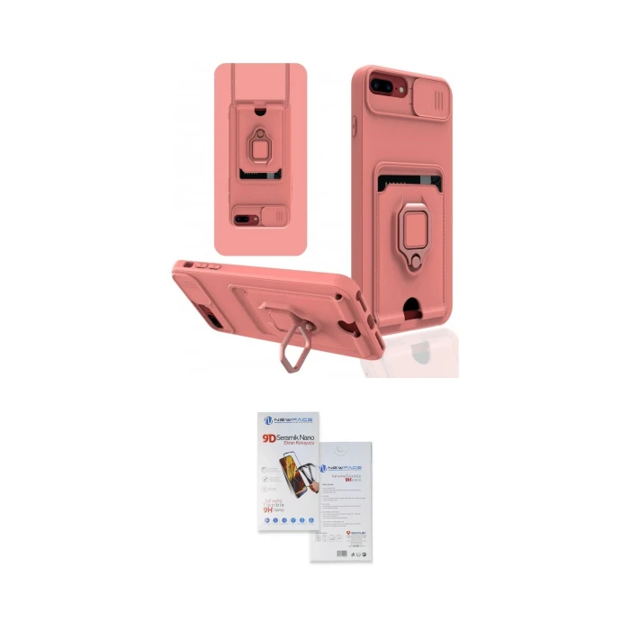 ieg™ iPhone 7 Plus Kılıf Vadi Form Prime - Siyah Seramik Nano Ekran Koruyucu