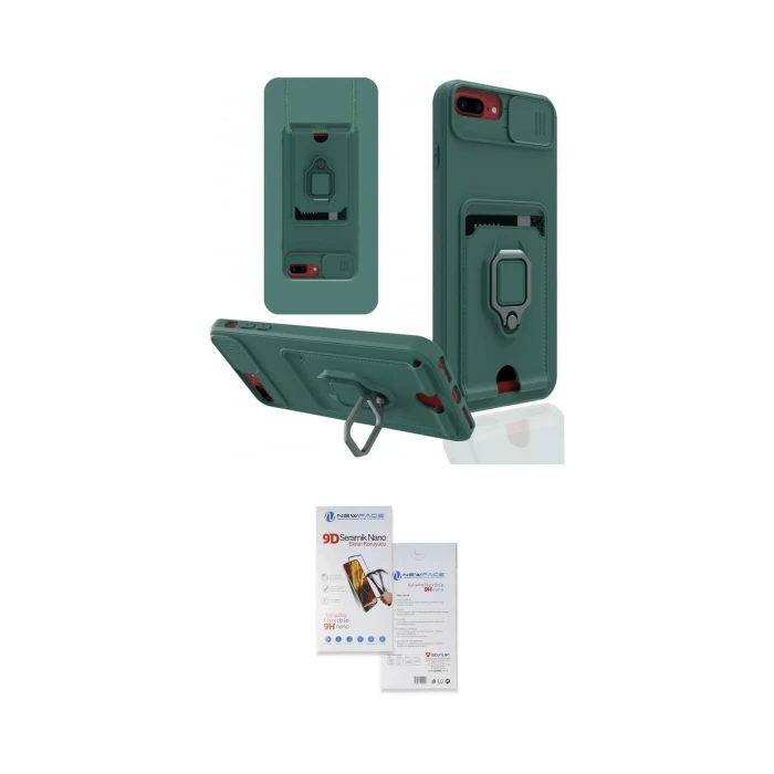 ieg™ iPhone 7 Plus Kılıf Vadi Form Prime - Siyah Seramik Nano Ekran Koruyucu