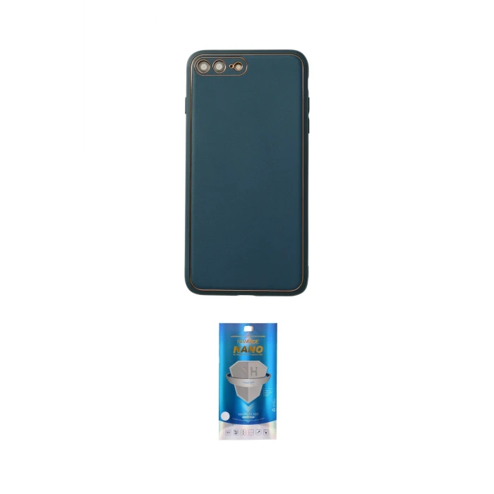 ieg™ iPhone 7 Plus Kılıf Yadigar Klasik - Şeffaf Royal Nano Ekran Koruyucu