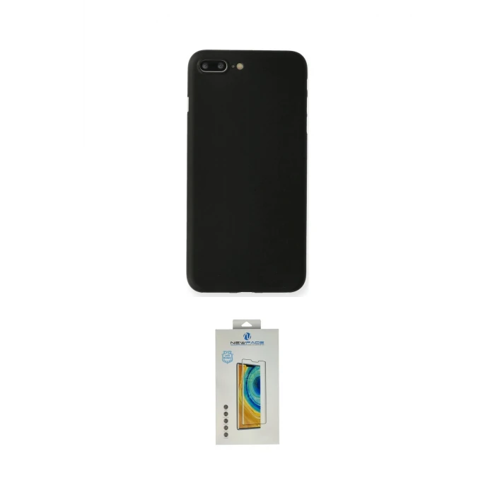 ieg™ iPhone 7 Plus Kılıf Yadigar Yansıma Serisi - Siyah Polymer Nano Ekran Koruyucu