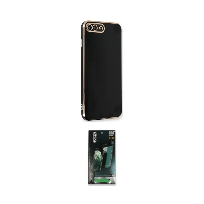 ieg™ iPhone 7 Plus Kılıf Yankı Serisi - Şeffaf 360 Full Body Arka Koruyucu