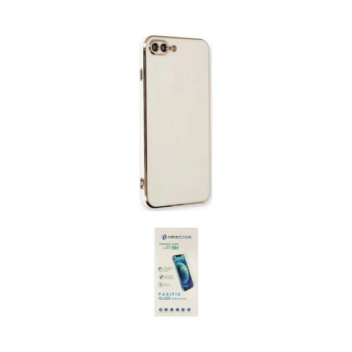 ieg™ iPhone 7 Plus Kılıf Yankı Serisi - Şeffaf Pasifik Cam Ekran Koruyucu