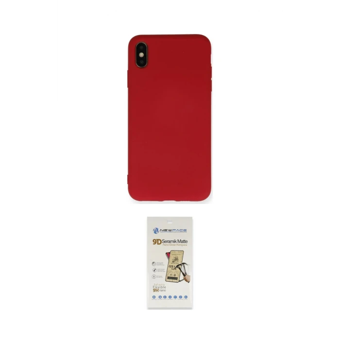 ieg™ iPhone X Kılıf Ahenk Serisi - Siyah Mat Seramik Nano Ekran Koruyucu