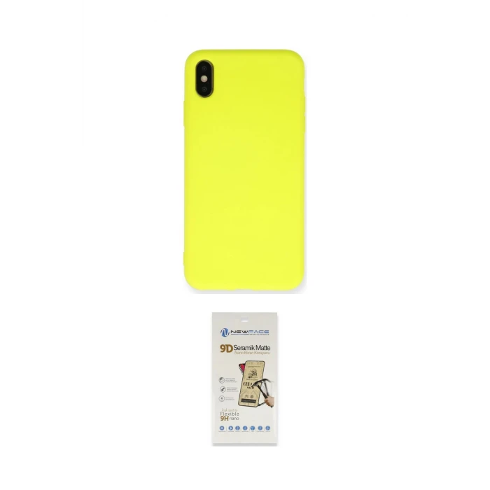 ieg™ iPhone X Kılıf Ahenk Serisi - Siyah Mat Seramik Nano Ekran Koruyucu