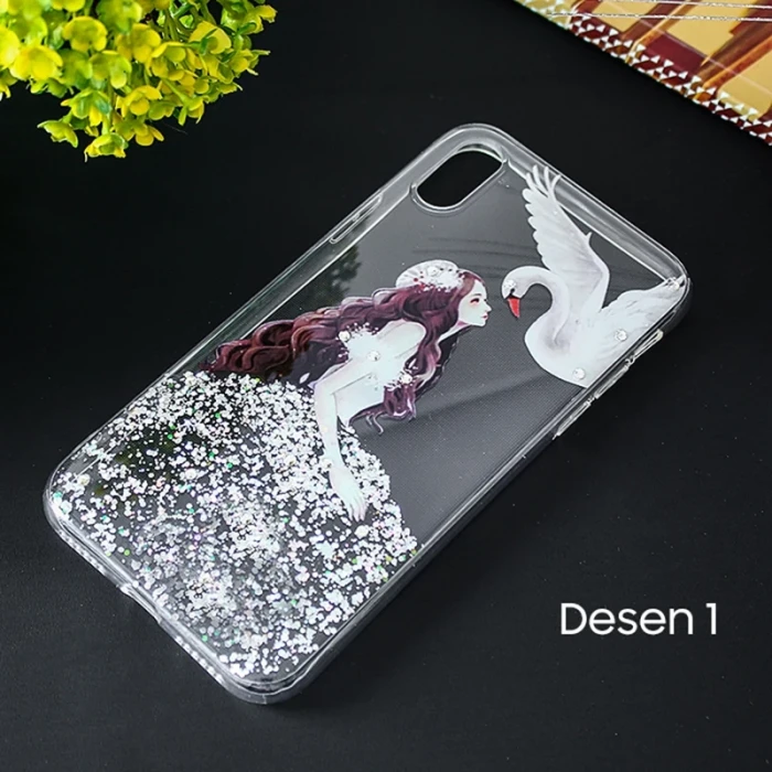 ieg™ İphone X Xs 3d Diamond Elbise Şeffaf Silikon Kılıf