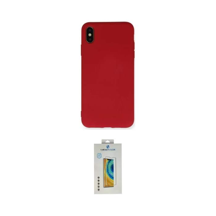 ieg™ iPhone XS Max Kılıf Ahenk Serisi - Siyah Polymer Nano Ekran Koruyucu