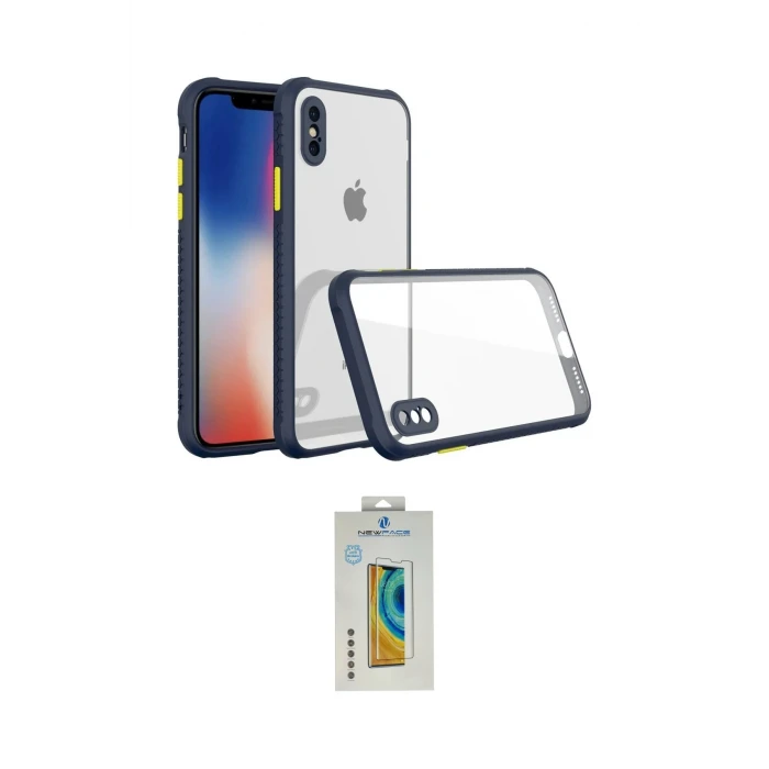 ieg™ iPhone XS Max Kılıf Nova Asil Özel Seri - Siyah Polymer Nano Ekran Koruyucu