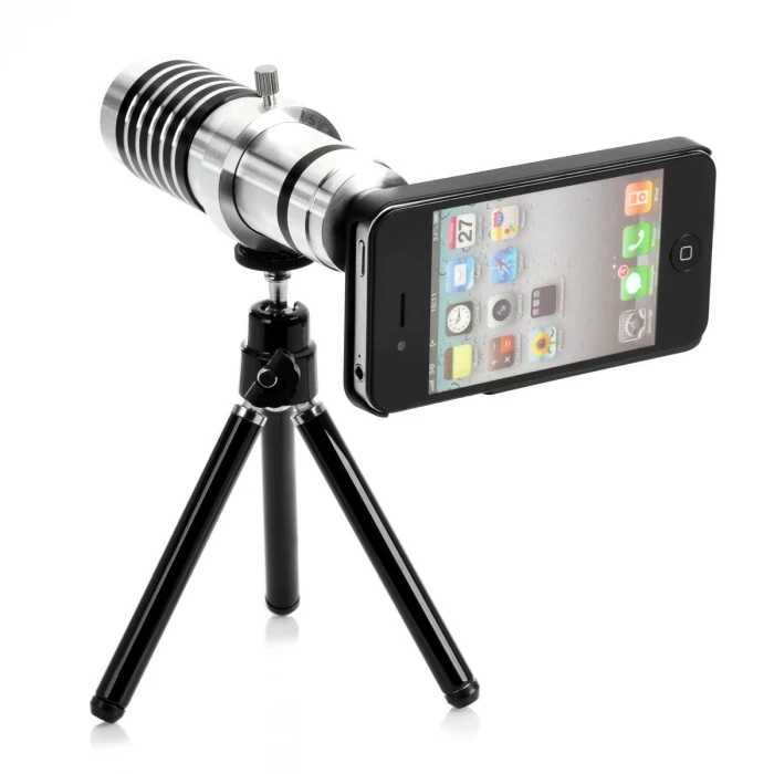 ieg™ İphone5,5s,i̇phone4.4s Için Alüminyum 14x Optik Zoom Yakından Görüntü çekme Dürbün