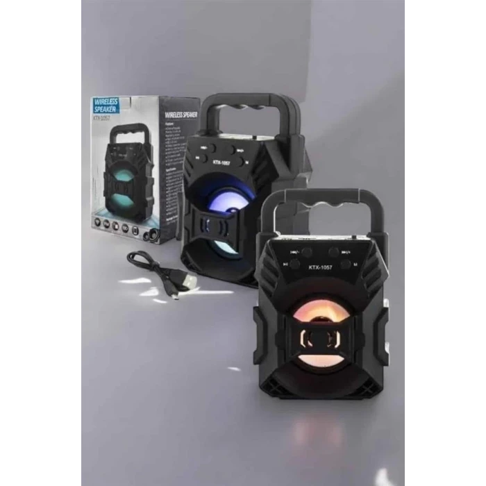ieg™ Işıklı Bluetooth Hoparlör Müzik ve Renkli Işık Taşınabiilir