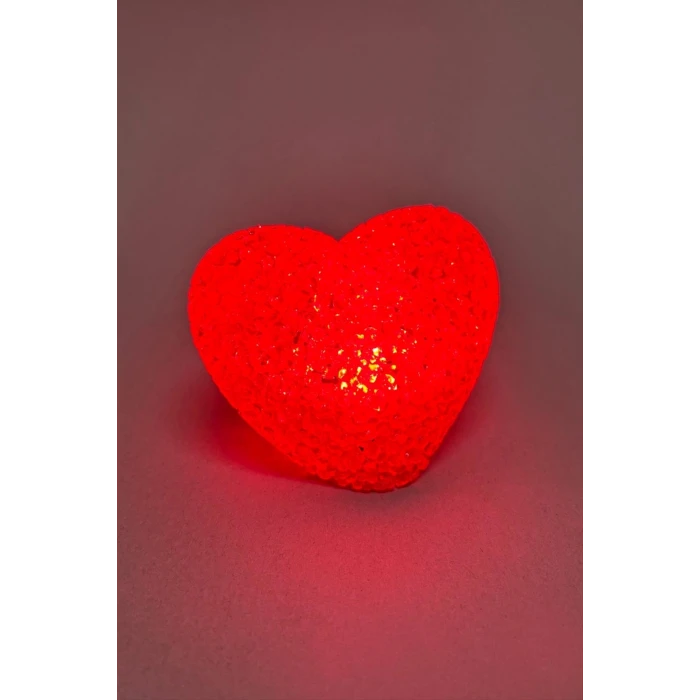 ieg™ Işıklı Kırmızı Kalp Led Lamba 9 cm