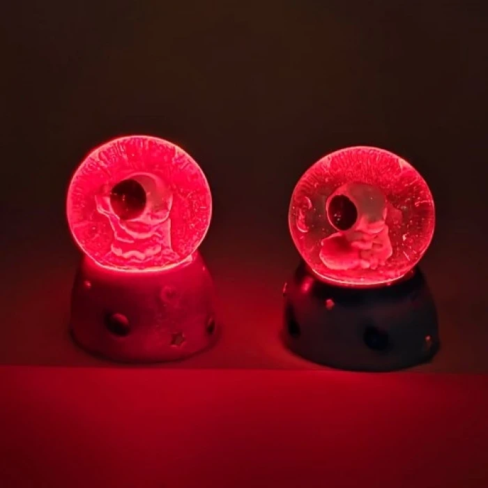 ieg™  Işıklı Mini Sevimli Astronot Kar Küresi