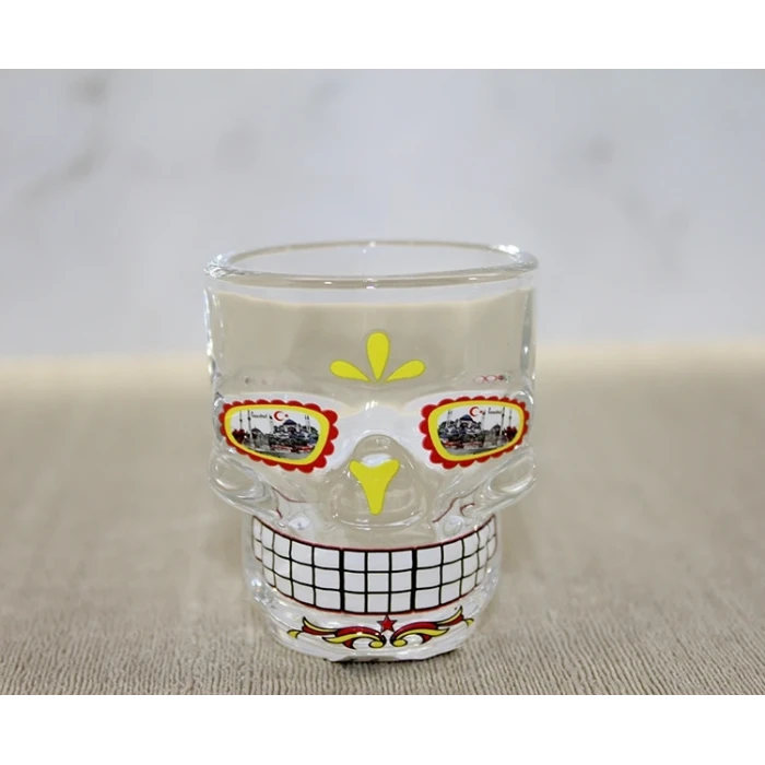 ieg™ İstanbul Temalı Cam Kurukafa Shot Bardak