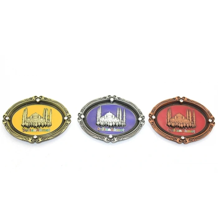 ieg™ İstanbul Temalı Metal Magnet Sultanahmet Kabartmalı