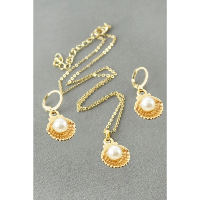 ieg™ İstiridye İnci Kutulu Kolye Set