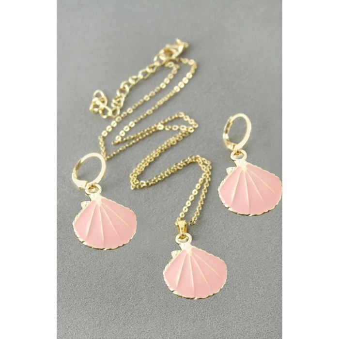 ieg™ İstiridye Mineli Kutulu Kolye Set