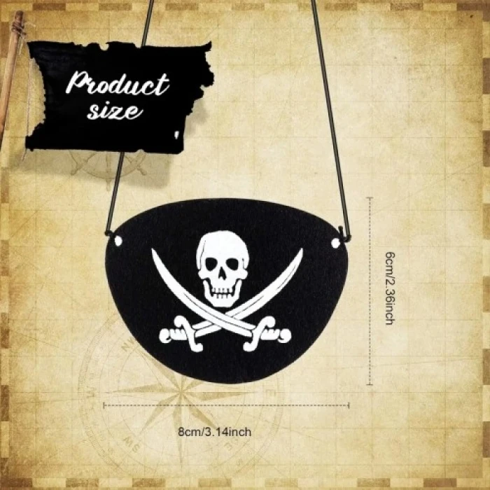 ieg ™ İthal Vinleks Deri Korsan Göz Bandı