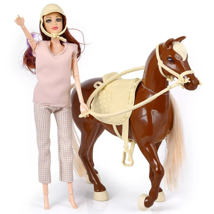 ieg™ Jasmine Atlı Bebek Kahve-Bej