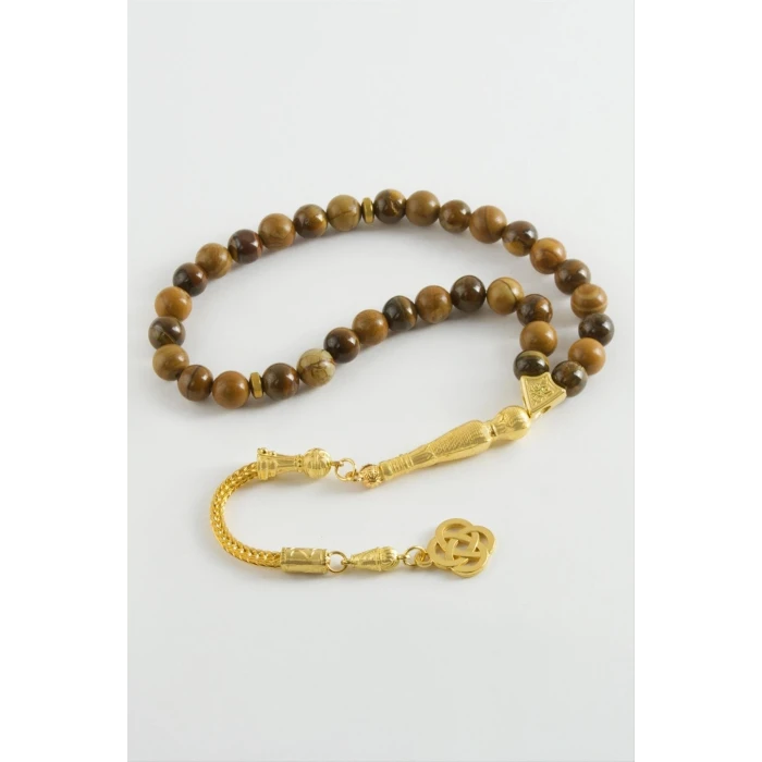 ieg™ Jasper Kaplangözü Doğaltaş Tesbih 8 mm