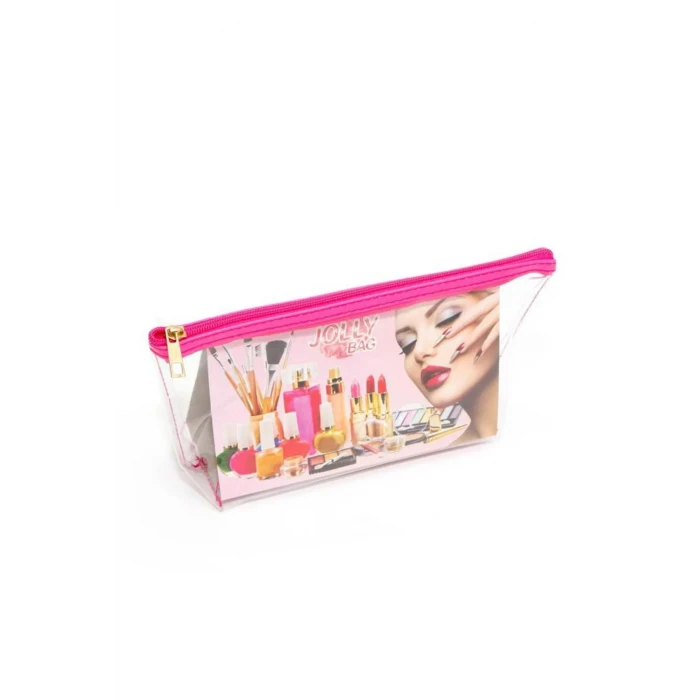 ieg™ Jolly Tekli Orta Boy Şeffaf Makyaj Çantası 25cmX12cmX8CM