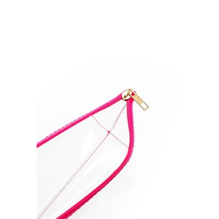 ieg™ Jolly Tekli Orta Boy Şeffaf Makyaj Çantası 25cmX12cmX8CM