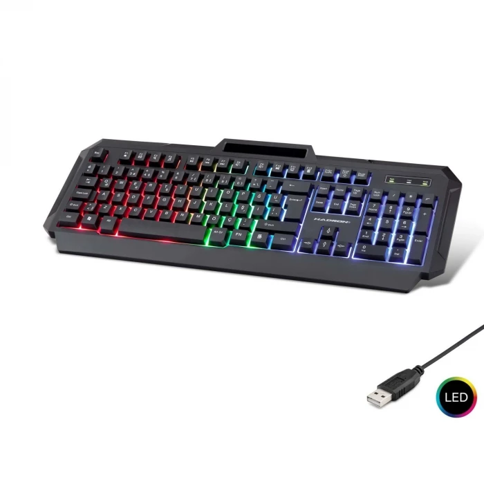 ieg ™ Kablolu Oyuncu Klavye Led Q Siyah HDX2605