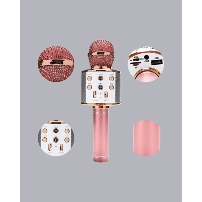 ieg™ Kablosuz Bluetooth Karaoke Mikrofon  Yankı Efektli