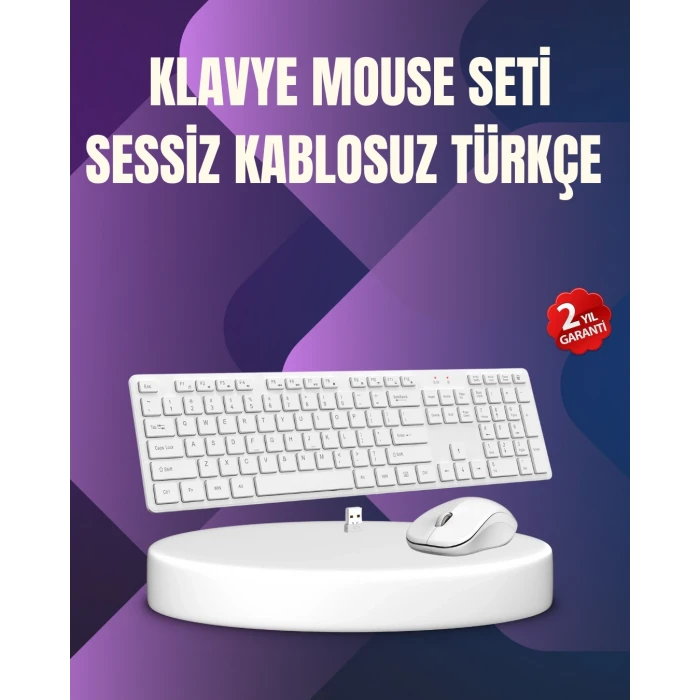 ieg™ Kablosuz Klavye Mouse Takımı - Ergonomik, Sessiz ve Enerji Tasarruflu