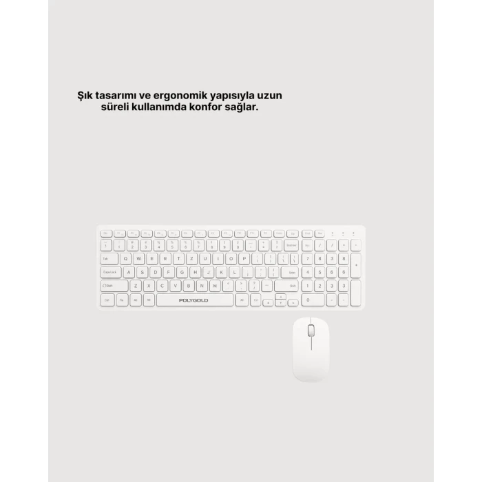 ieg™ Kablosuz Klavye Ve Mouse Seti - Ergonomik Tasarım Sessiz Kullanım Geniş Uyumluluk