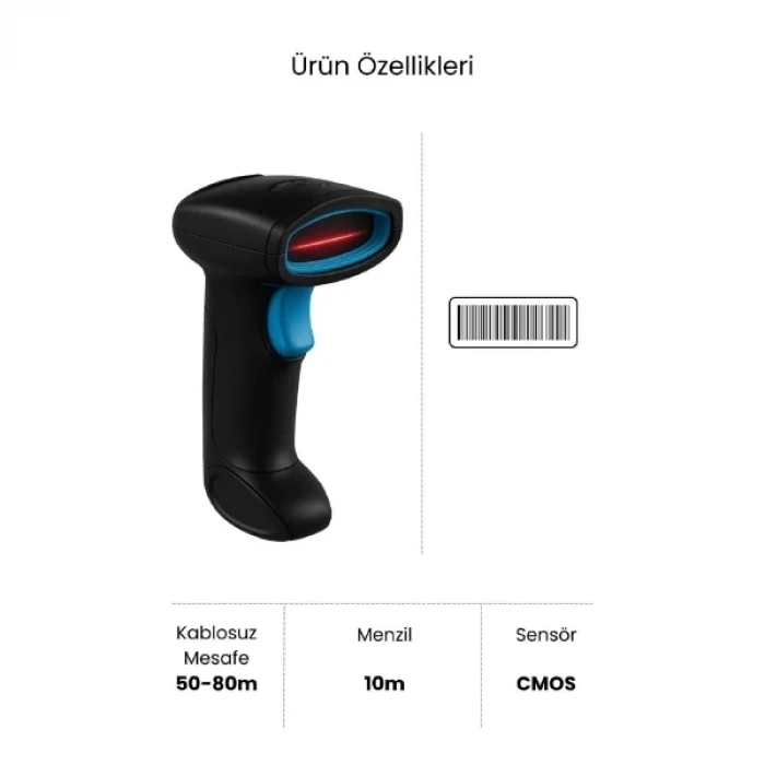 ieg™ Kablosuz Standlı 1D/2D Barkod ; Karekod Okuyucu