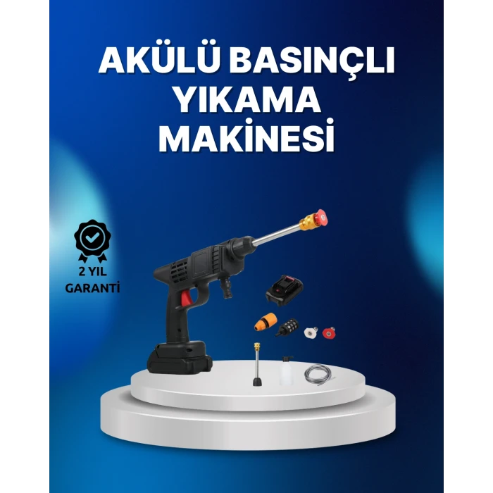 ieg™ Kablosuz Taşınabilir Basınçlı Yıkama Tabancası Köpük Şişeli