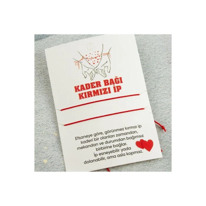 ieg™ Kader Bağı Kırmızı İp Bileklik