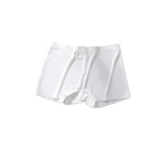 ieg™ Kadın Dikişsiz Görünmez İz Yapmaz Mini Şort Boxer Beyaz