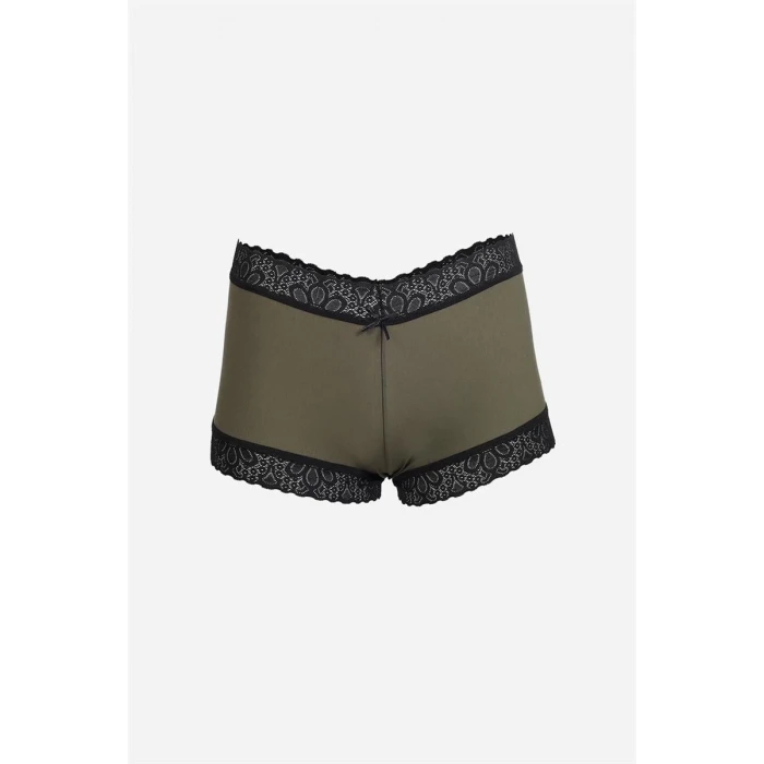 ieg ™ Kadın Pamuklu 2li Boxer Haki